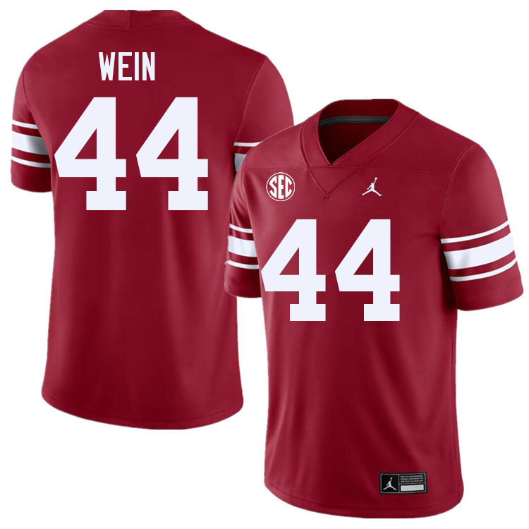 Men #44 Taylor Wein Oklahoma Sooners 2024 SEC Conference College Football Jerseys-Throwback